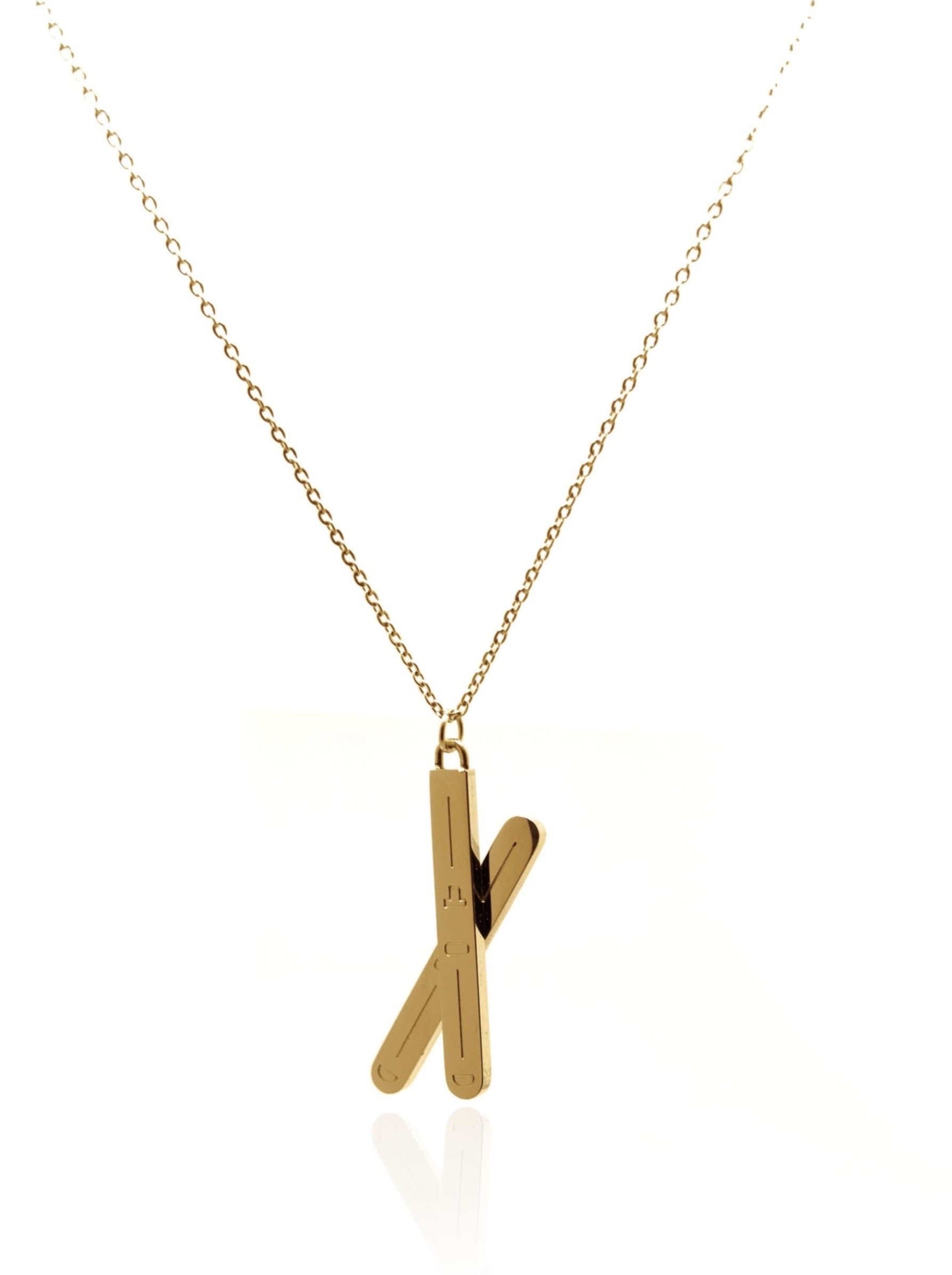 Gold Aurostore Jewelry Ashley Kette Pendant Aurostore Jewelry The Goggle Ski Schmuck